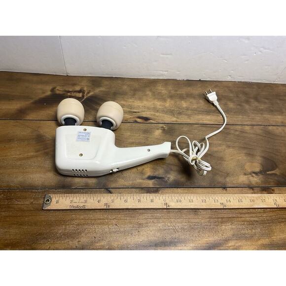 Hitachi HVT-350 Massager Dual Twin Heads Electric 2 Speed Vintage Works Japan - Picture 10 of 10